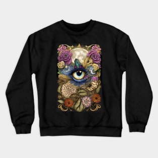 Alchemist's Eye Bohemian Design Crewneck Sweatshirt